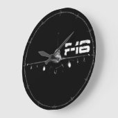 F-16 Fighting Falcon Round (Large) Wall Clock Grote Klok (Hoek)
