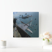 F-16 Fighting Falcons Vierkante Klok (Huis)