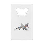 F-16 Interne militaire vuursteentemachines Kredietkaart Flessenopener (Achterkant)