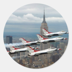 F-16 New York City Ronde Sticker