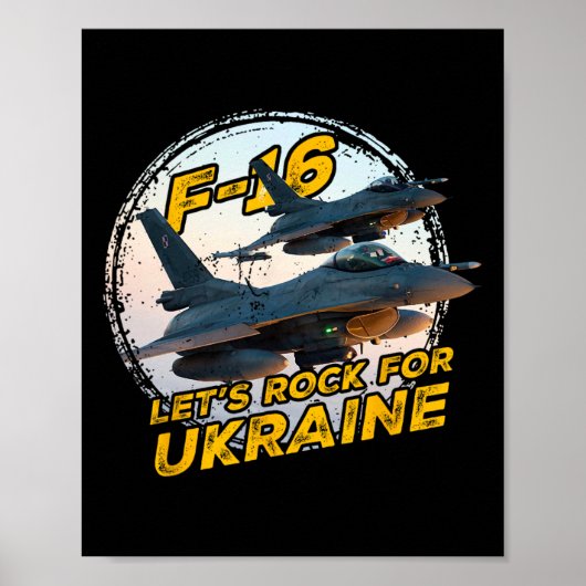 F-16 Oekraïne Poster (Voorkant)
