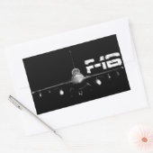 F-16 Stickers rectangle de lutte contre le faucon (Enveloppe)
