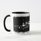 F-16 Strijd tegen Falcon 11 oz Ringer Mok (Links)