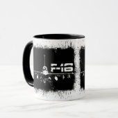 F-16 Strijd tegen Falcon 11 oz Ringer Mok (Voorkant links)