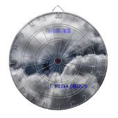 F-16 Strijd tegen Falcon Cloudy Sky Dartbord (Voorkant)