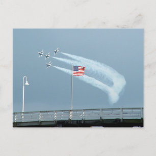 F-16 Strijd tegen Falcons American Flag Briefkaart