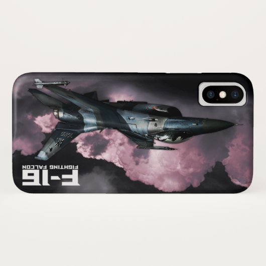 F-16 Strijd tegen valk Case-Mate iPhone Case (Achterkant (horizontaal))