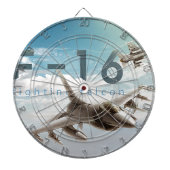 F-16 Strijd tegen valk Dartbord (Voorkant)