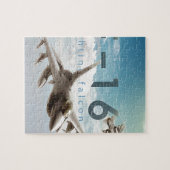 F-16 Strijd tegen valk Legpuzzel (Horizontaal)