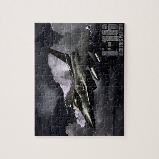 F-16 Strijd tegen valk Legpuzzel (Verticaal)