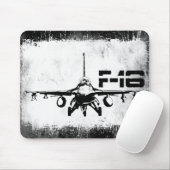 F-16 Strijd tegen valk Mousepad Muismat (Met muis)
