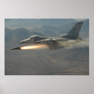 F-16 Strijd tegen valk Poster