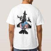 F-16 Strijd tegen valk T-shirt (Achterkant)