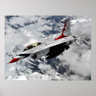 F-16 Strijd tegen valk Thunderbird Poster