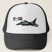 F-16 Strijd tegen valk Trucker Pet (Voorkant)