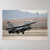 F-16 Strijd tegen valkbetonVliegtuig Poster (Voorkant)