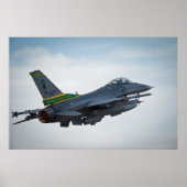 F-16 Strijd tegen valkbetonVliegtuig Poster (Voorkant)