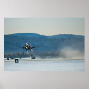 F-16 Strijd tegen valkbetonVliegtuig Poster