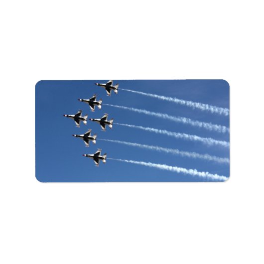 F-16 Thunderbird Delta Formation Etiket (Voorkant)