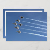 F-16 Thunderbird Delta Formation Kaart (Voorkant / Achterkant)
