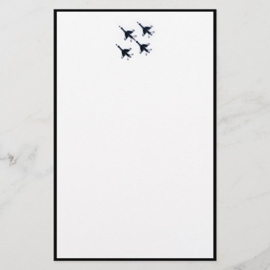 F-16 Thunderbird - Vier in formatie Briefpapier (Voorkant)