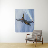 F-16 tijger draait en verbrandt acrylafdrukken wandkleed (In situ)