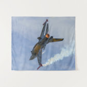 F-16 tijger draait en verbrandt acrylafdrukken wandkleed (Voorkant (horizontaal))