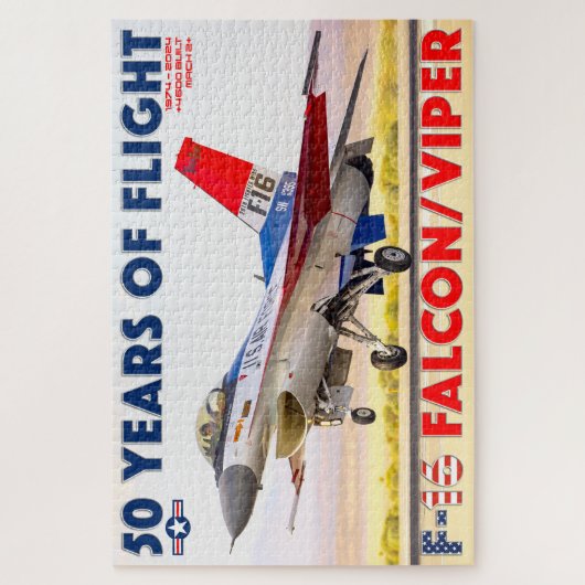 F-16 VALK/VIPER - 50 JAAR! (20x30 INCH) Legpuzzel (Verticaal)