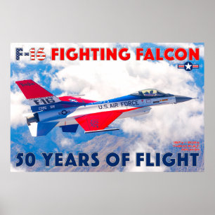F-16 VECHTVALK - 50 JAAR! POSTER