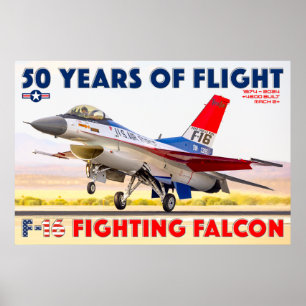 F-16 VECHTVALK - 50 JAAR! POSTER