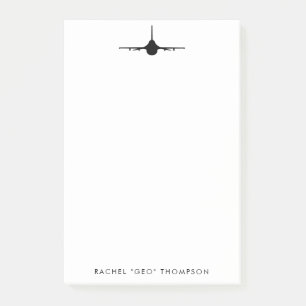 F-16 Viper Fighter Jet Gepersonaliseerd Notitieblo Post-it® Notes