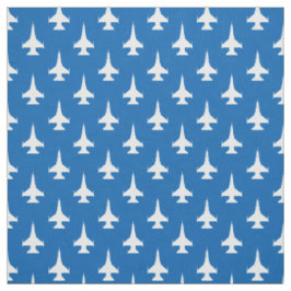F-16 Viper Fighter Jet Pattern Wit Stof