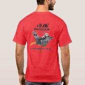 F-16 Wilde Weasel (donker shirt) T-shirt (Achterkant)