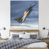 F-16 XTM X-tijger Canvas Afdruk (Insitu (Slaapkamer))