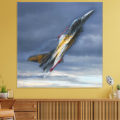 F-16 XTM X-tijger Canvas Afdruk (Insitu (Woonkamer))
