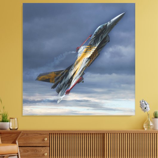 F-16 XTM X-tijger Canvas Afdruk (Insitu (Woonkamer))