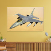 F-16C FALCON 32x48 Canvas Afdruk (Insitu (Woonkamer))