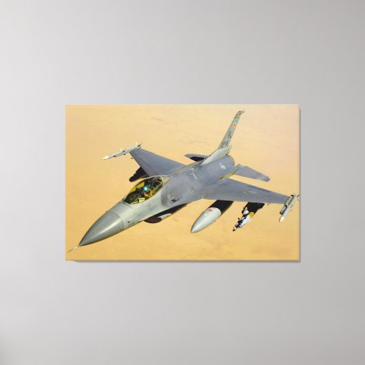 F-16C FALCON 32x48 Canvas Afdruk (Voorkant)