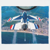 F-16C FALCON FLEECE DEKEN (Voorkant (Horizontaal))