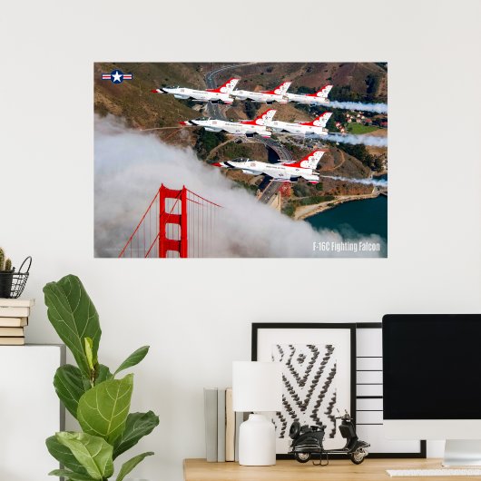 F-16C FALCON POSTER (Thuiskantoor)