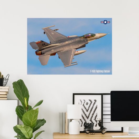 F-16C FALCON POSTER (Thuiskantoor)