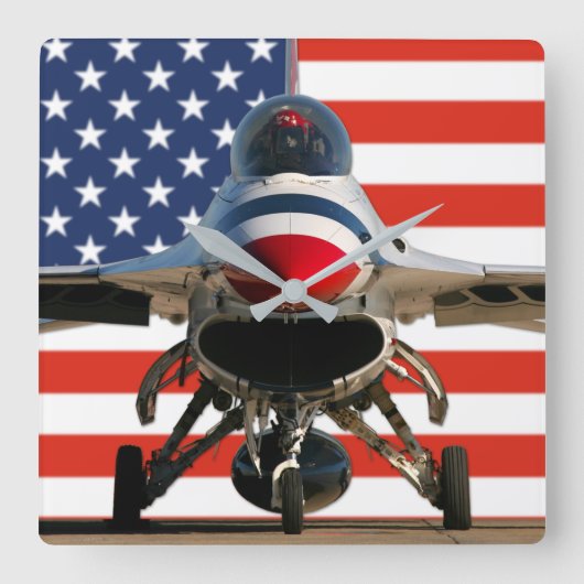 F-16C FALCON VIERKANTE KLOK (Voorkant)