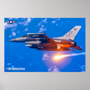 F-16D FALCON BESTRIJDING POSTER