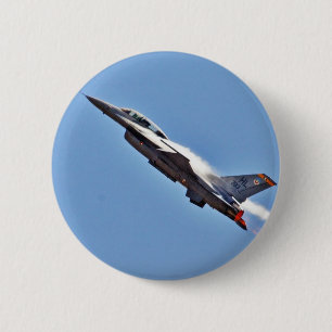 F 16s Vliegtuigen Ronde Button 5,7 Cm