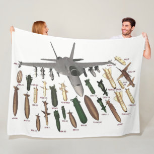 F-18 en het is BEWAPENING Fleece Deken