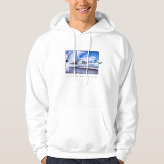 F-18 HORNET FIGHTER JET At Ease Hoodie (Voorkant)