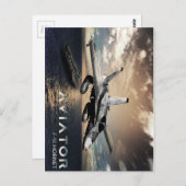 F-18 Hornet Fighter Jet Briefkaart (Voorkant / Achterkant)