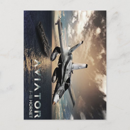 F-18 Hornet Fighter Jet Briefkaart (Voorkant)