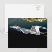 F-22 crée la carte postale jet stream (Devant / Derrière)
