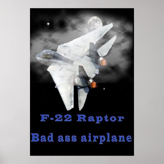 F-22 het design van de roofvogel poster (Voorkant)